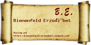 Bienenfeld Erzsébet névjegykártya